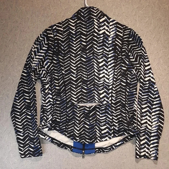 BYLYSE@EASE Women's Long Sleeve Black & Blue Jacket Size Large - Picture 6 of 8